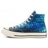 1970er Jahre Tierdruck Chuck High-Top Canvas Schuhe Unisex Sneaker Blau 167486C