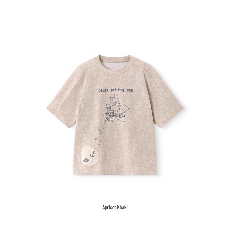 YEEHOO Boys' Summer Round-Neck Casual T-Shirt