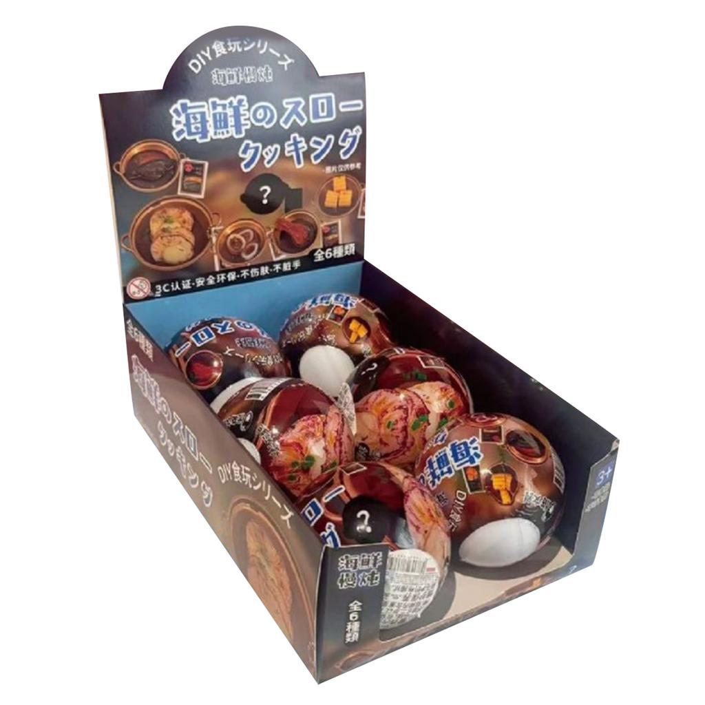 DIY Food Toy Box Set - Full 6 Styles With Version, Keychain Accessories | Non- Kit For Collecting, Casual DIY Fun | Hobbyist Item