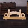Ventaglio a Mano Pieghevole Stile Cinese Vintage Legno/Seta/Carta/Pizzo Supporto Base Espositore Portatutto Legno Robusto Decorazione Tavolo Casa Ufficio