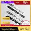 New C200 E200  For Mercedes Benz 3D ABS Black Logo AMG Emblem Letters Car Trunk Badge For Mercedes Benz W204 W205 W176 W177 W212