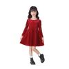 Red Christmas Santa Red Velvet Christmas Party Gift [SAVE-Z] Kids' Dress, Costume, Costume, Dress, (110)