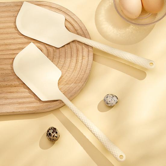 Silicone Spatula Adjustable Scraper with Ergonomic Grip Double-Sided Arc Design Heat Resistant Food Grade Silicone Baking Tool Kitchen Utensils