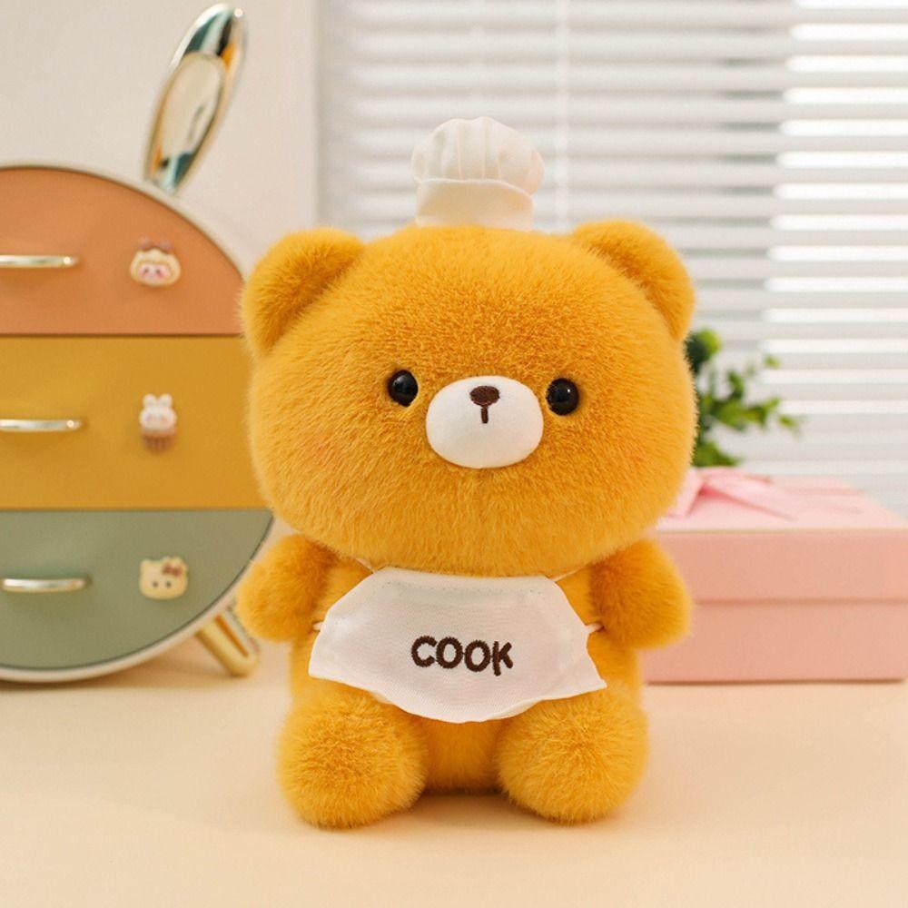 Pink Pig Little Bear Plush Toy Cute Chef Series Animal Duck Doll  Kids Birthday Christmas