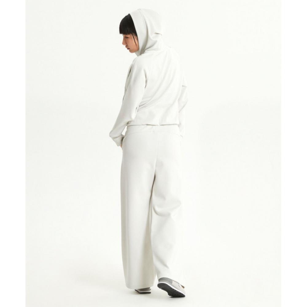 New Balance Nbmle4w112 Women Soft Modal One Tuck Wide Pants Ivory