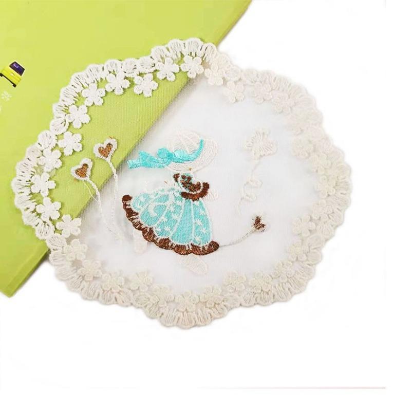 Lace European Cup Mat Table Mat Retro Cute Coaster