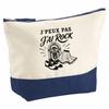 Large Pencil Case - PLANETEE - I Can't Minimalist - 100% Cotton - 33×23×11 Cm (5 Liters) - Metal Zipper