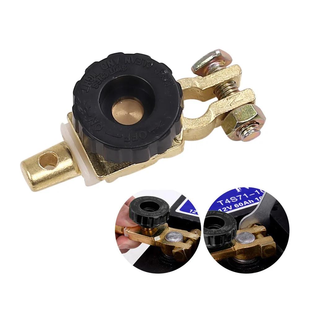 Professional Zinc Alloy Battery Terminal Link Switch Quick Cut-off Disconnect Isolator Switch Car Power-off Switch for All 6V/12