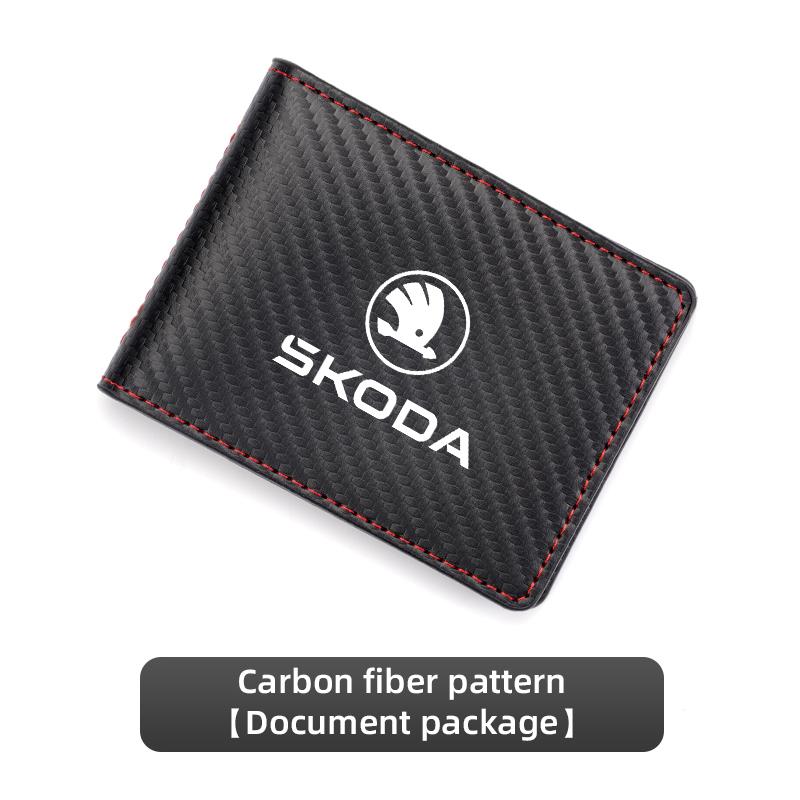 Car driving license card credit card holder For New Skoda Octavia Kodiaq Fabia Superb Karoq Yeti Rapid Mk3 Vrs A4 Car pendant xknz73