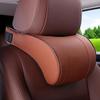 1 Stück Neues PU-Leder Auto-Nackenkissen Bequemes Fahren 3D-Kopfstützkissen Memory-Schaum Sitz-Kopfstützpolster für Auto-Innenraum