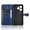 For Oukitel C50 Wallet Case Dot Pattern Imprint PU Leather Phone Cover