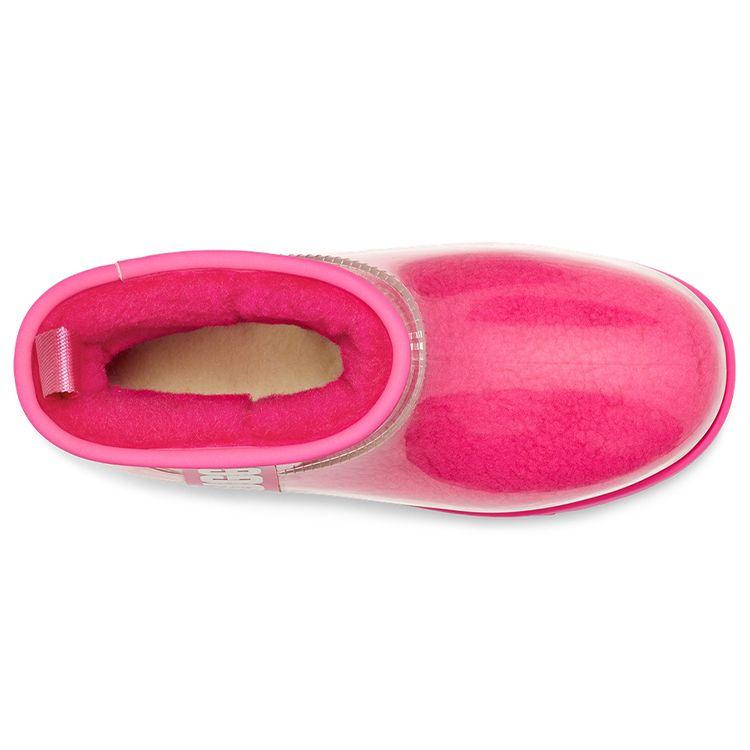 UGG  Classic Clear Mini Rock Rose Women Sneakers Pink White 1113190-RCR