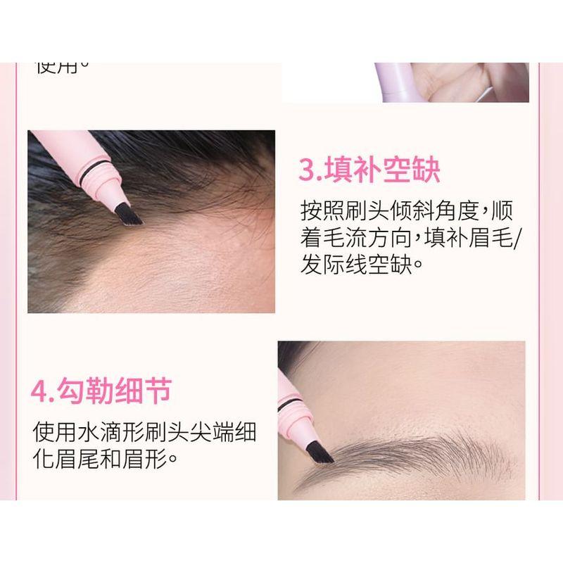 VEECCI - Freely Painted Multi-Use Hairline Liquid Eyebrow - 2 Colors