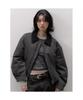 8Seconds Padded Lined Color-Blocked Collar Short Jumper Gray