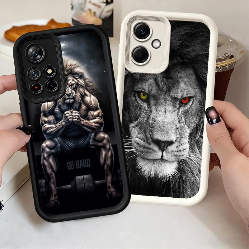 Phone Case for Xiaomi Redmi Note 15 14 13 Pro Plus Lion Male Man King Shell 12S 11 11S 11T 5G 14S Soft Silicone Funda