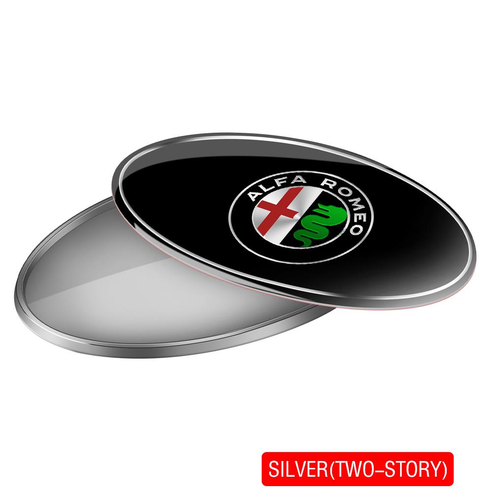 2026 Hot Sticker For Alfa Romeo 147 156 159 Stelvio Sportiva GT Mito TZ3 166 3D ABS Aluminium Car Emblem Body Rear Trunk Sticker