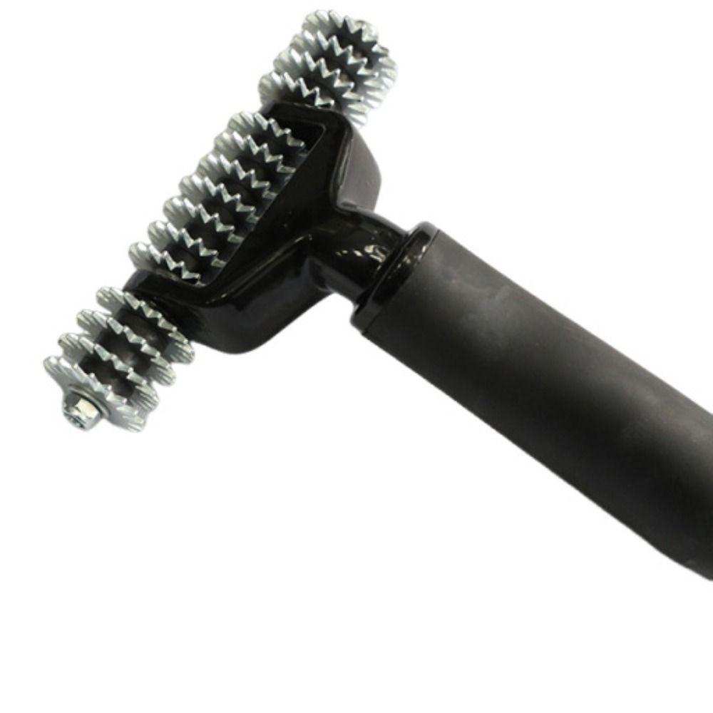 Solid Metal Wheel Carpet Seam Roller Serrated Toothed Roller  DIY Home Carpet Laying