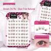 Cute Fashionable Self-Adhesive False Eyelashes for Beginners - Dense Brown, Photogenic & Lengthening