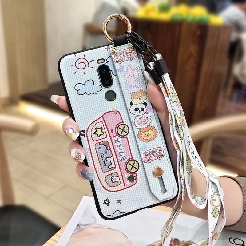 Dirt-resistant Durable Phone Case For Meizu M8/V8 Pro Anti-dust Cute Soft Case Kickstand Silicone Anti-knock Shockproof