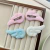 Soft Wing Hair Barrette Pair Set for Girls and Women, Decorative Hair Clip Accent for Photo Outfit and Everyday Styling