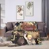 Tsukasa Tenma Warme Decke Camping Plüsch Bettwäsche Überwürfe Street Trend Schlafzimmer Flanell Tagesdecke Sofa Bettbezug