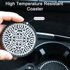 Car Cup Holder Coaster Anti-slip Waterproof Easy To Clean Heat Resistant PVC Water Bottle Pad Mat Auto Styling Interior Accessories