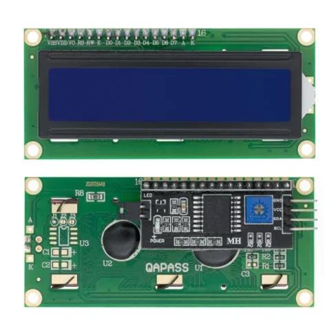 1pcs LCD1602 I2C Display Module Blue Green Screen 5V PCF8574 IIC Adapter Llate for Arduino