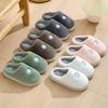 Fashion Thickened Plush Cotton Couple Slippers for Winter Indoors Anti-Slip and Warm Home Household Shoes