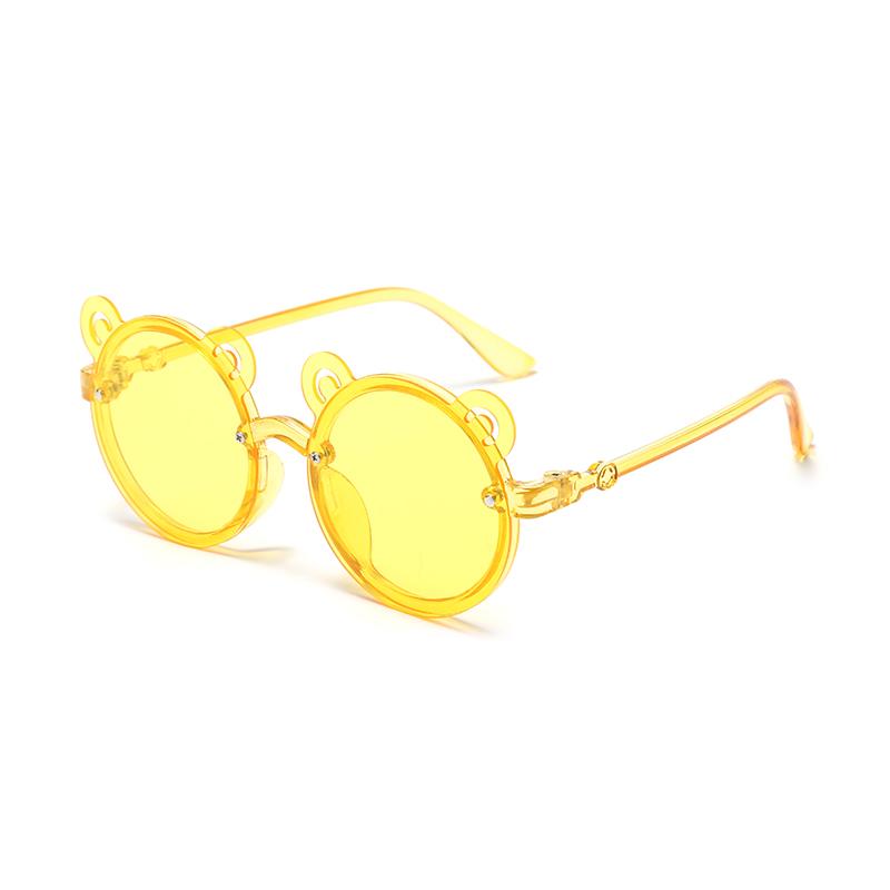 New Children's Sunglasses Anti-uv Fashion Sunglasses Baby Boy And Girl Sunglasses Cartoon Bear