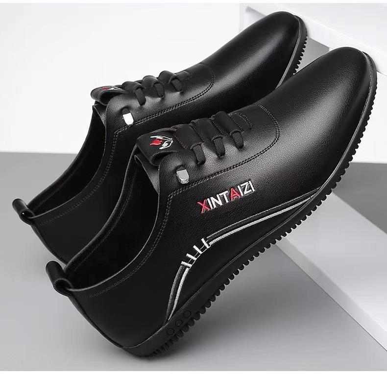 

Мужские кожаные туфли, осенние, новые, кожаные, повседневные, для вождения, удобные, универсальные, деловые, кожаные туфли, водонепроницаемые, дышащие, белые туфли 44