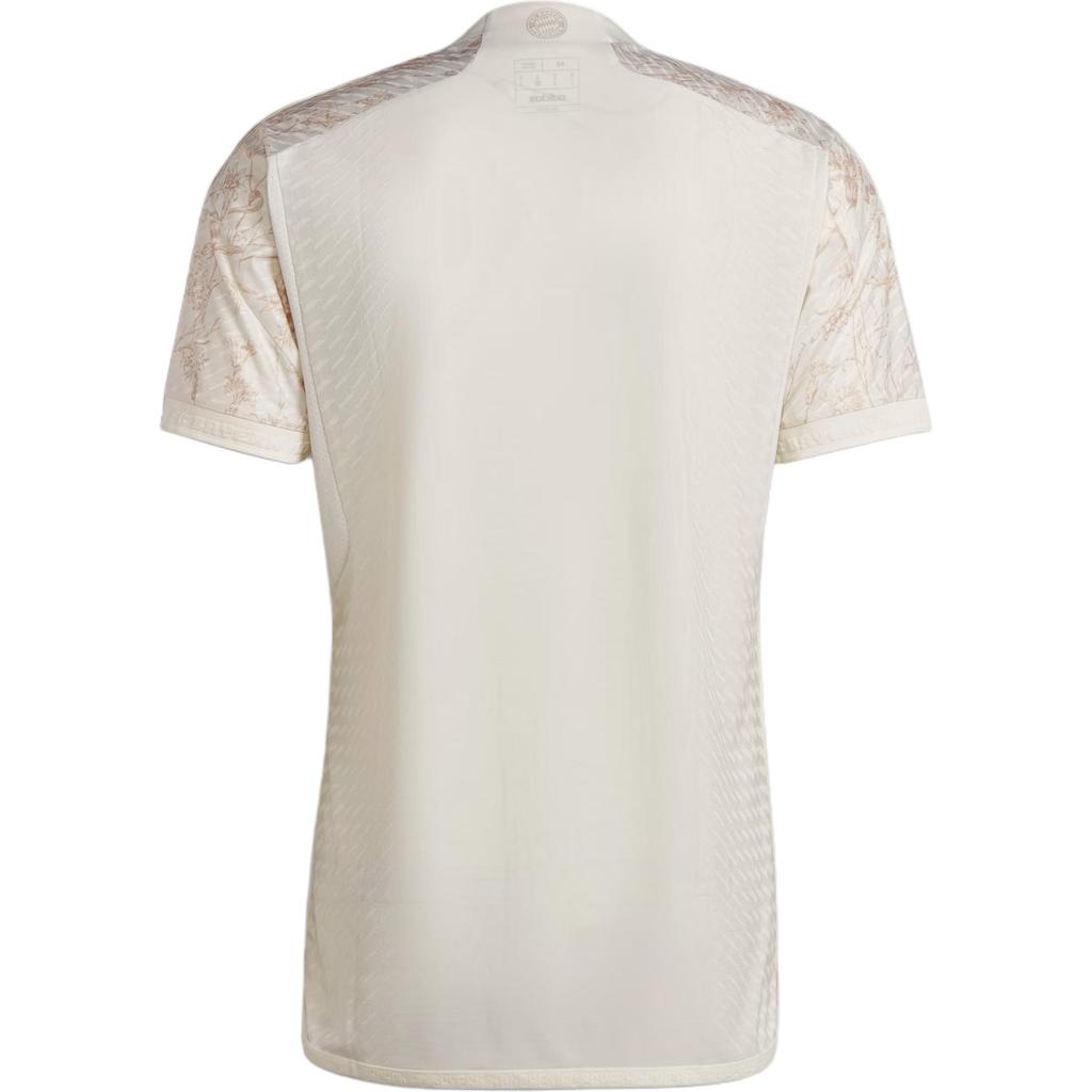 Adidas Fc Bayern 23/24 Third Jersey Floral Print Round Neck Short Sleeve Soccer Shirt Player Version Away Men Tops Han-Jade-White IQ4059