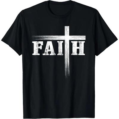 Christian Faith And Cross Believe In Jesus Christ Vintage T-Shirt