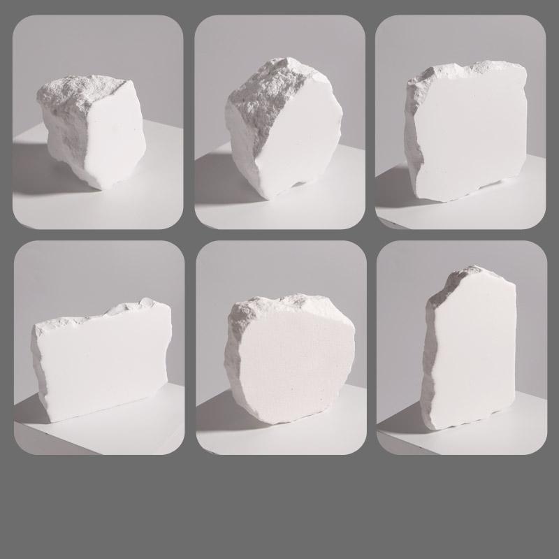 INS white plaster decoration stone ornaments cosmetics photography props jewelry shooting scene layout irregular stones
