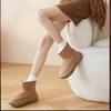 2025 Winter Suede Shoes Women Snow Boots Warm Plush for Cold Winter Thick Sole 6cm Laides Ankle Boots Non-slip