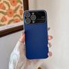 Official Orange Vegan Leather Phone Case For iPhone 17 Air 16 15 14 13 12 11 Pro Max Plus Luxury Glass Large Window Bumper Cover