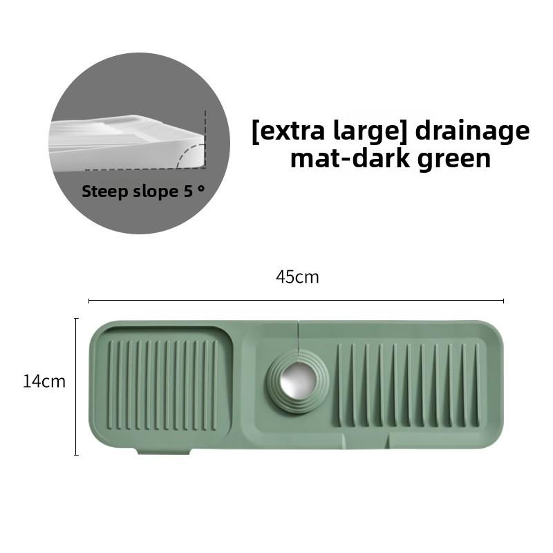 Silicone Drain Pad, Faucet Drain Pad, Kitchen Countertop Sink Drain and Splash-proof Wonder
