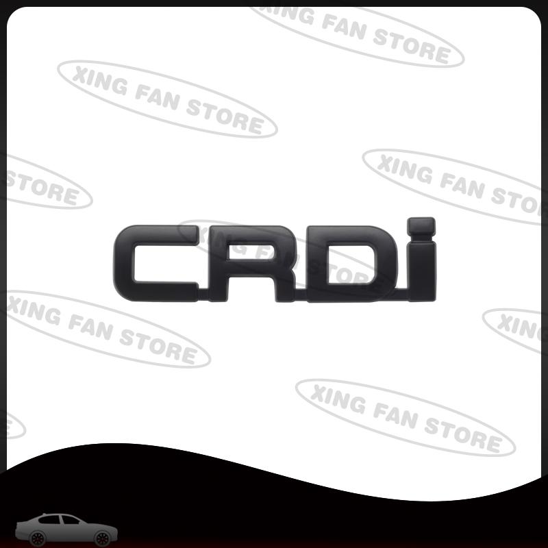 UQQV8 Auto Styling CRDi Emblem Car Rear Trunk Badge Decal Body Sticker For Kia Carnival Ceed Sorento Hyundai Accent Tucson Accessories