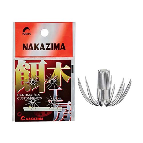 Nakajima Oval hook for Egi M (4 pieces) 0.6mm