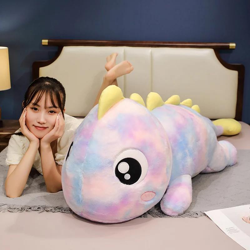 Regenbogen-Dinosaurier-Plüschtier, weicher Plüsch, Stofftier, Dinosaurier, garantiertes Zimmerdekor, Kindergeburtstagsgeschenk