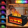 7-Color LED Flame Humidifier & Essential Oil Diffuser Aromatherapy & Night Light for Home Decor