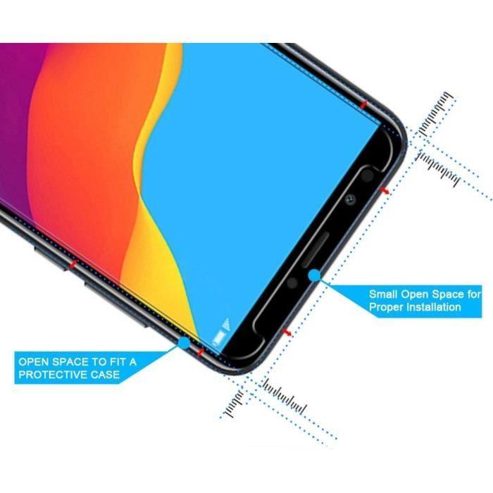 Film de protection - PHONILLICO - Huawei Y7 PRIME 2018 - Pack de 2 - Verre trempé - Résistant aux rayures