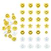 5pcs/Bag Smile Beads Ceramic Porcelain Clouds Hearts Stars Round Beads Charm For DIY Bracelet Jewelry Making Accessories