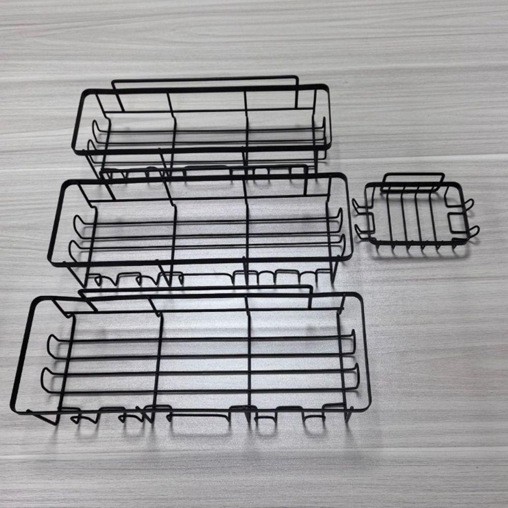 Useful Metal Bathroom Shelf Adhesive Drain Wall Mounted Shelf Removable Space Saving Shower Storage Rack Shower Area