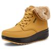 High Quality New Winter Fashion Women Ankle Boots Increase Fur Leather Shoes Casual Sport Outdoor Shoes Size 35-40
