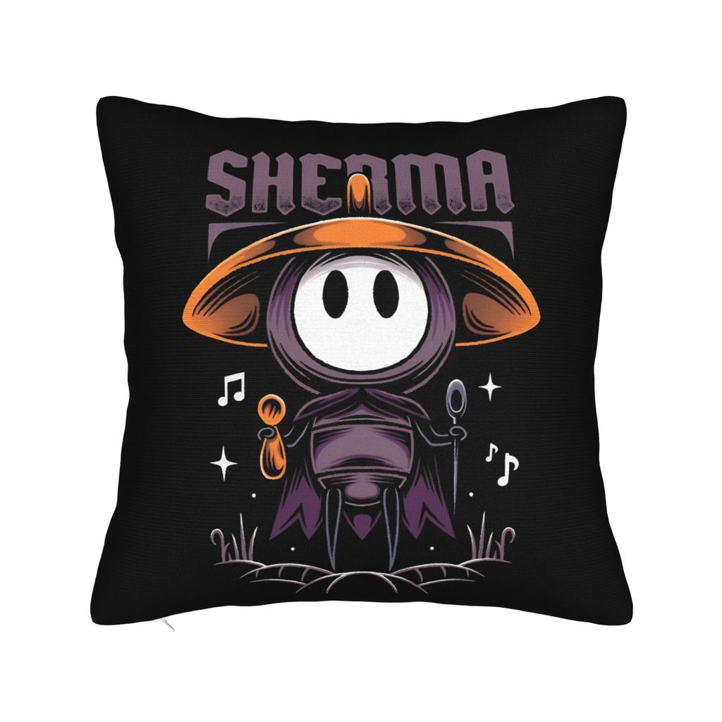 Hollow Knight Quadratische Kissenbezüge Polyester Auto Action-Abenteuer Kissenhülle Kreative Dekor Kissenbezug 4545