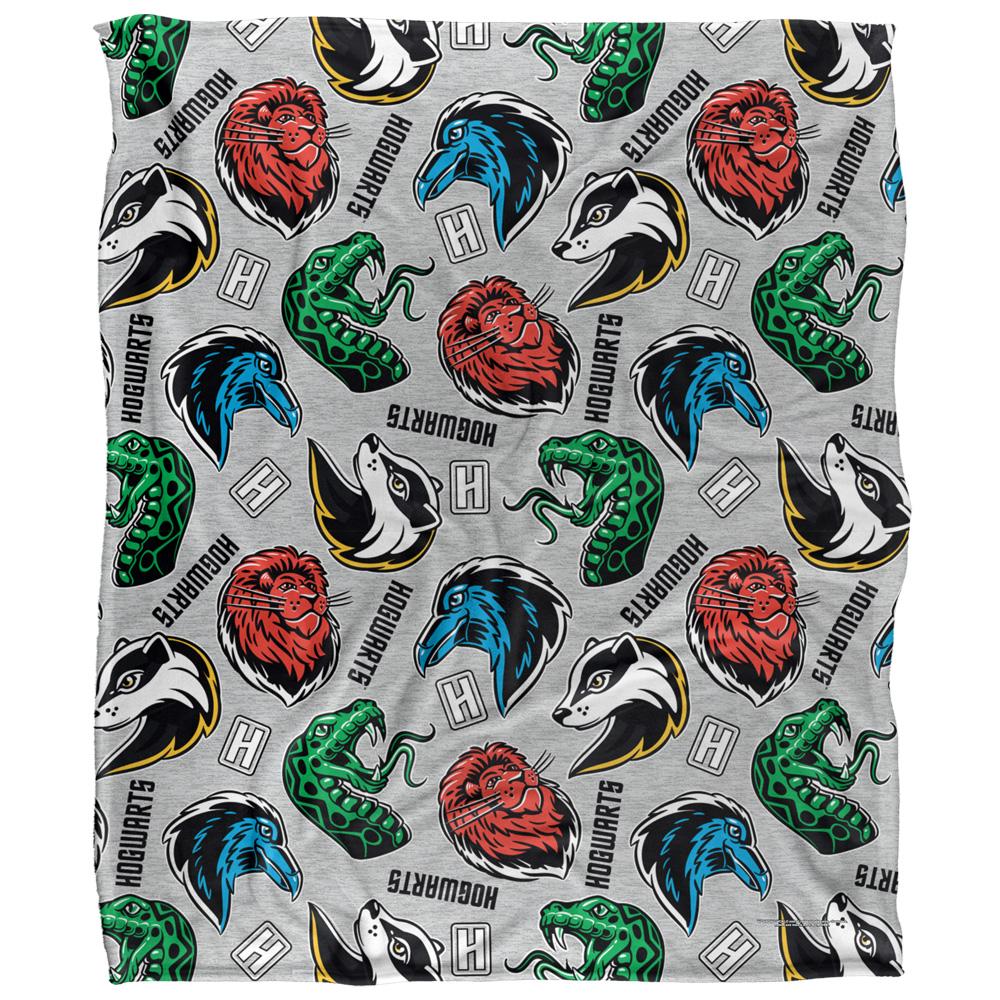 Harry Potter Hogwarts Icons Blanket