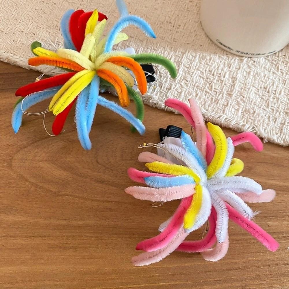 Twist Bar LED Glow Hairpin LED Glow Photographic Headwear New Year Hairpin Light Up Colorful Glow Duckbill Clips