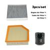 3pcs Filter Set For Geely Vision X6 Pro 1.4T / X6 2018 SUV Engine Cabin A/C Fresh Air Oil Filter Cleaner Kit 1116001291