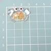Cartoon Crab Resin Cabochons Flatback Kawaii Marine Life Decorative Pieces for Hair Bow Centerpiece Toddler Jewellery Slime DIY