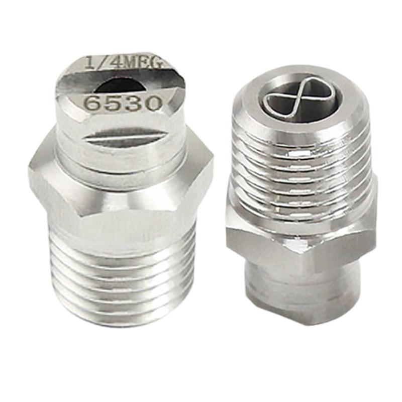 Steel Fan Shaped High Pressure Nozzle with Stabilizer High Performances Jet for Efficient Cleaning & Washing
